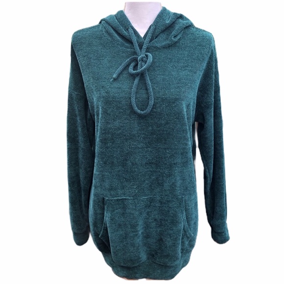 white birch Tops - Cozy Soft Chenille Knit Kangaroo Pocket Hoodie!